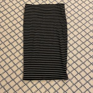 Black and white stripe pencil skirt Forever 21